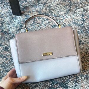 Elegant Taupe and Gray Handbag